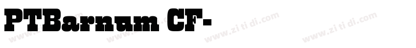 PTBarnum CF字体转换